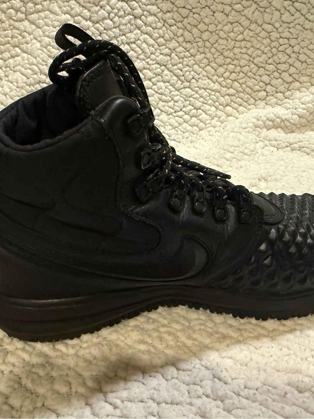 Nike Lunar Force 1 Men's SIZE:
10 Sneakers Duckboot Black
Waterproof AF1 Boots - Picture 4 of 15
